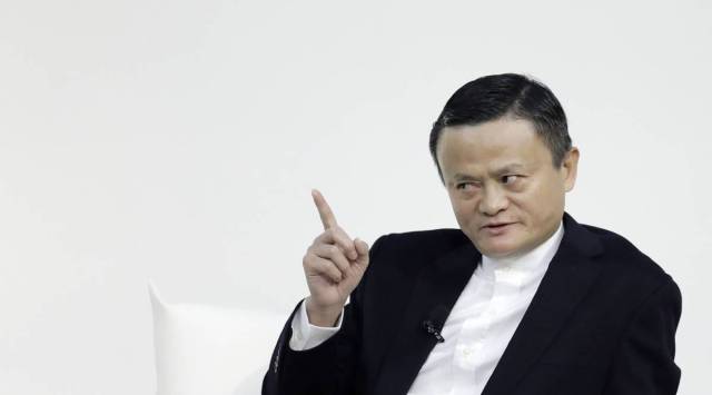 Jack Ma, founder of Alibaba Group Holding Ltd., gestures while speaking during a dialog session with Masayoshi Son, chairman and chief executive officer of SoftBank Group Corp., not pictured, at Tokyo Forum 2019 in Tokyo, Japan, on Friday, Dec. 6, 2019. (Photographer: Kiyoshi Ota/Bloomberg)