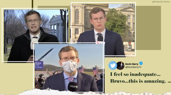 polyglot journalist, multilingual journalist, Washington polyglot reporter, Philip Crowther, Philip Crowther multiple languages coverage, viral videos, indian express