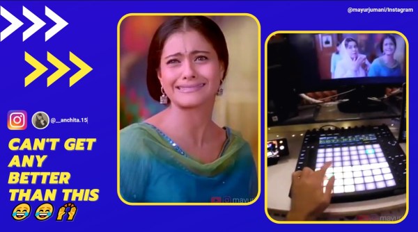 Kabhi Khushi Kabhie Gham, Kabhi Khushi Kabhie Gham music, Kabhi Khushi Kabhie Gham kajol crying, kajol crying music version, k3g kajol crying spoof music, mayur jumani kajol crying video, viral videos, indian express