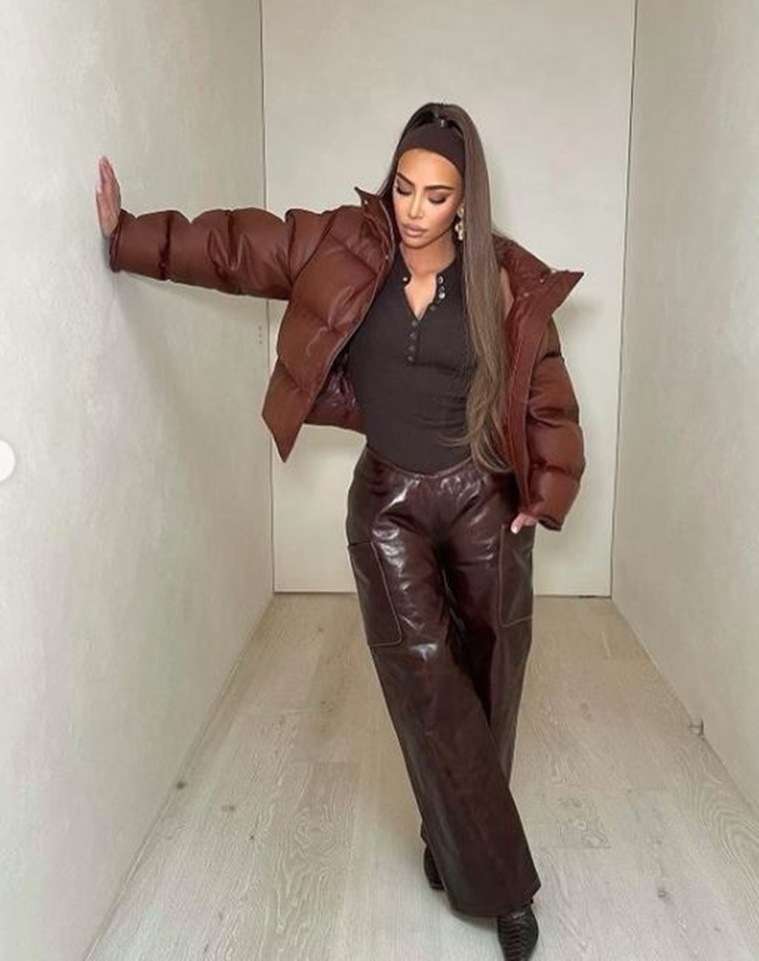 Winter fashion: Kim Kardashian’s monochrome look is our new favourite ...