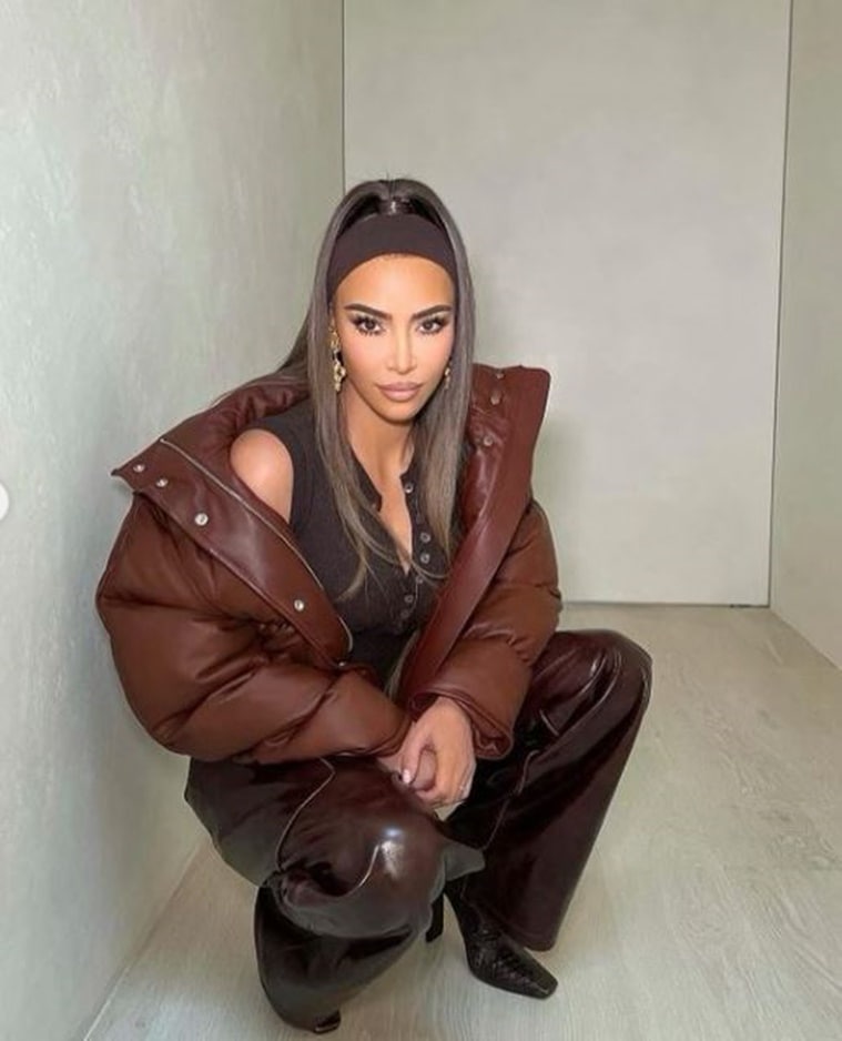 Winter Fashion Kim Kardashian S Monochrome Look Is Our New Favourite Lifestyle News The Indian Express