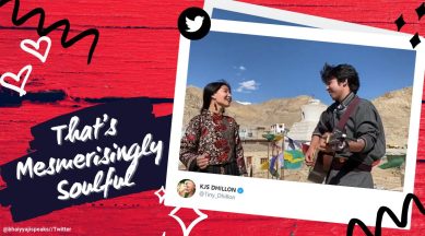 sandese aate hai, sandese aate hai cover, army day sandese aate hai cover, ladakhi singers sandese aate hai, Padma Dolkar and Stanzin Norgais, Padma Dolkar Stanzin Norgais sandese aate hai, viral videos, indian express