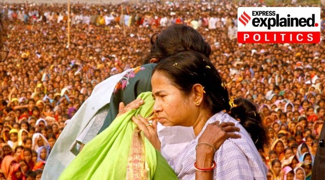 Mamata Banerjee in Nandigram in 2007, during a movement that would launch her to power (Express Archive)