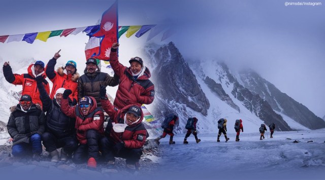 K2 winter summit by Nepali climbers, Nepal, Nepal k2 mountaineers, Pakistan China border, Sergio Mingote, trending, indian express, indian express news