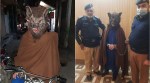 pakistan, pakistan wolf mas man arrested, peshawar wolf mask man arrested, pak police arrest wolf mask man, new year wolfman arrested, viral news, indian express, pakistan news