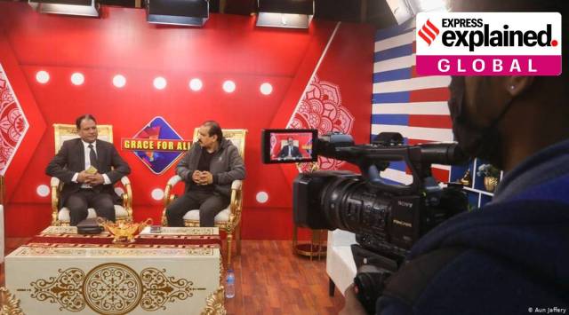 Fazal TV - a low-budget Christian TV channel in Lahore. (Source: DW)