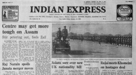 Assam agitation, Home Minister Zail Singh, Indira Gandhi, COngress government, Assam government, Assam protest, Forty Years Ago, Indian express news