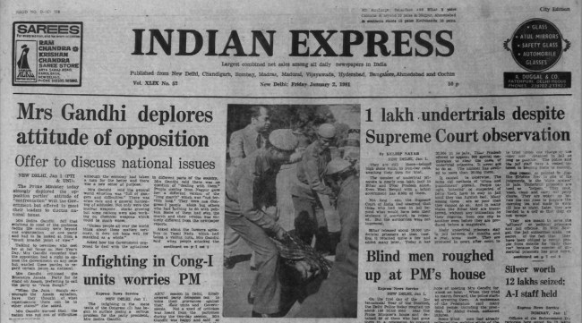 Indira Gandhi, PM's offer, Forty Years Ago, Jana Sangh, Indian express editorial, Indian express news