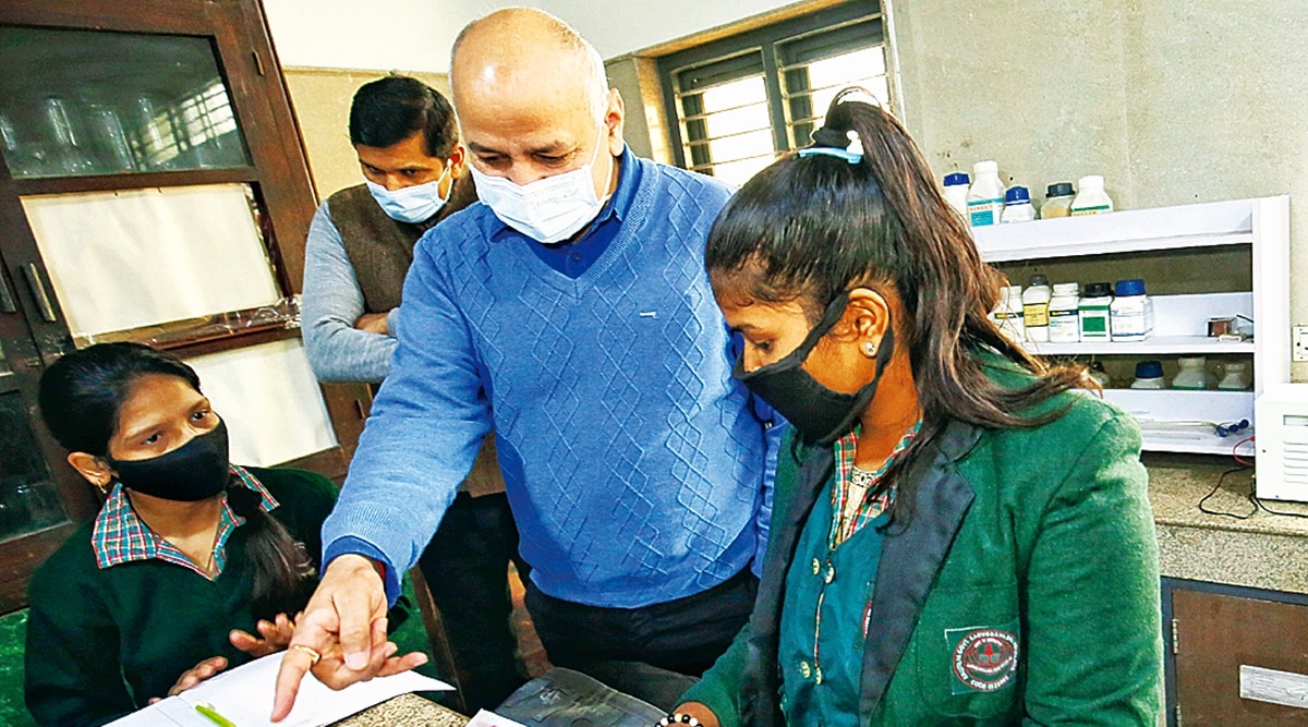 Manish Sisodia, Delhi Chief Secretary, Covid duty for teachers, Delhi schools reopen, Delhi news, Indian express news