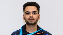 Arjun Babuta, dav college, chandigarh shooter, punjab, Indian shooter, First Asian Online Shooting Championship, Kuwait Shooting Federation, chandigarh news, chandigarh latest news, india news, indian express