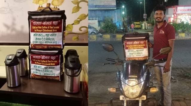 Shinde’s startup, called Abhimanyu, makes a profit of Rs 50,000 per month from the almost 700 cups he supplies every day. (Express)