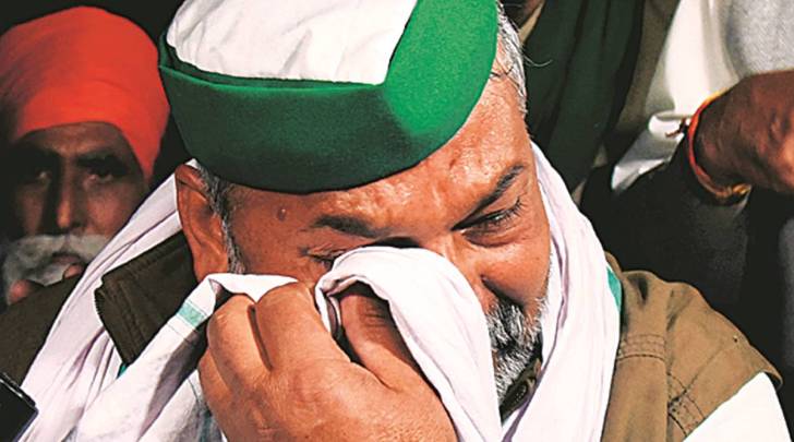 Rakesh Tikait video effect: Govt snaps internet at all three protest sites