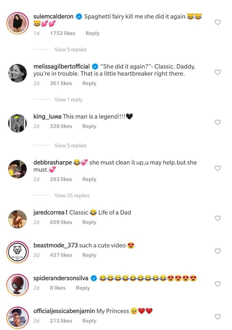 Dwayne Johnson’s daughter’s response after spilling spaghetti is ...