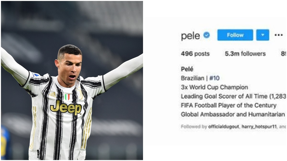 Pele updates Instagram bio after Cristiano Ronaldo breaks ...