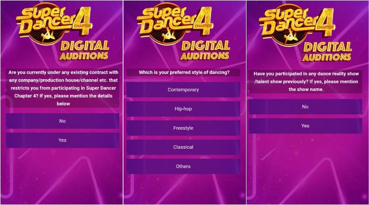 super dancer 4, digital auditions