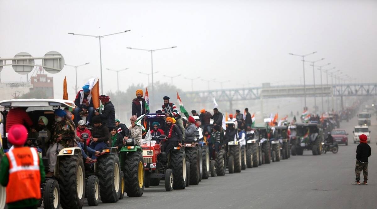 Rebublic day tractor parade, R-day parade, Farmers protest, Farmers tractor rally, Ludhiana news, Punjab news, Indian express news