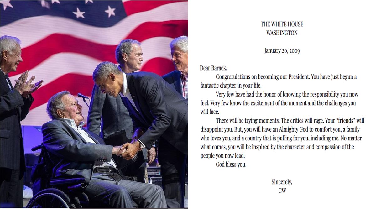 us president letter, outgoing presidents letters, us presidential tradition, inauguration day letter, us presidential inauguration, viral news, indian express
