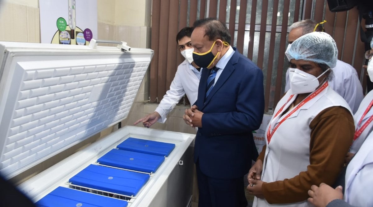 Vaccine dry run begins, Vaccine dry run, India covid vaccine, Harsh Vardhan, Delhi vaccine dry run, Covid-vaccine latest news, India news, Indian express