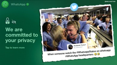 whatsapp privacy policy, whatsapp status, whatsapp own status privacy, whatsapp status memes, whatsapp headquarters jokes, viral news, tech news, indian express