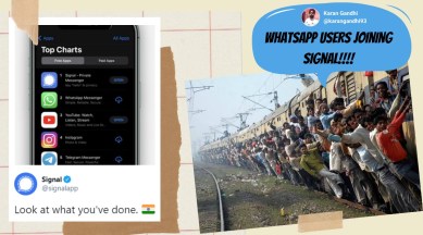 signal, signal app, signal vs whatsapp, signal app memes, whatsapp privacy policy, whatsapp alternatives, whatsapp privacy policy update, whatsapp latest privacy policy, signal user surge, viral news, tech news, Trending news, indian express news