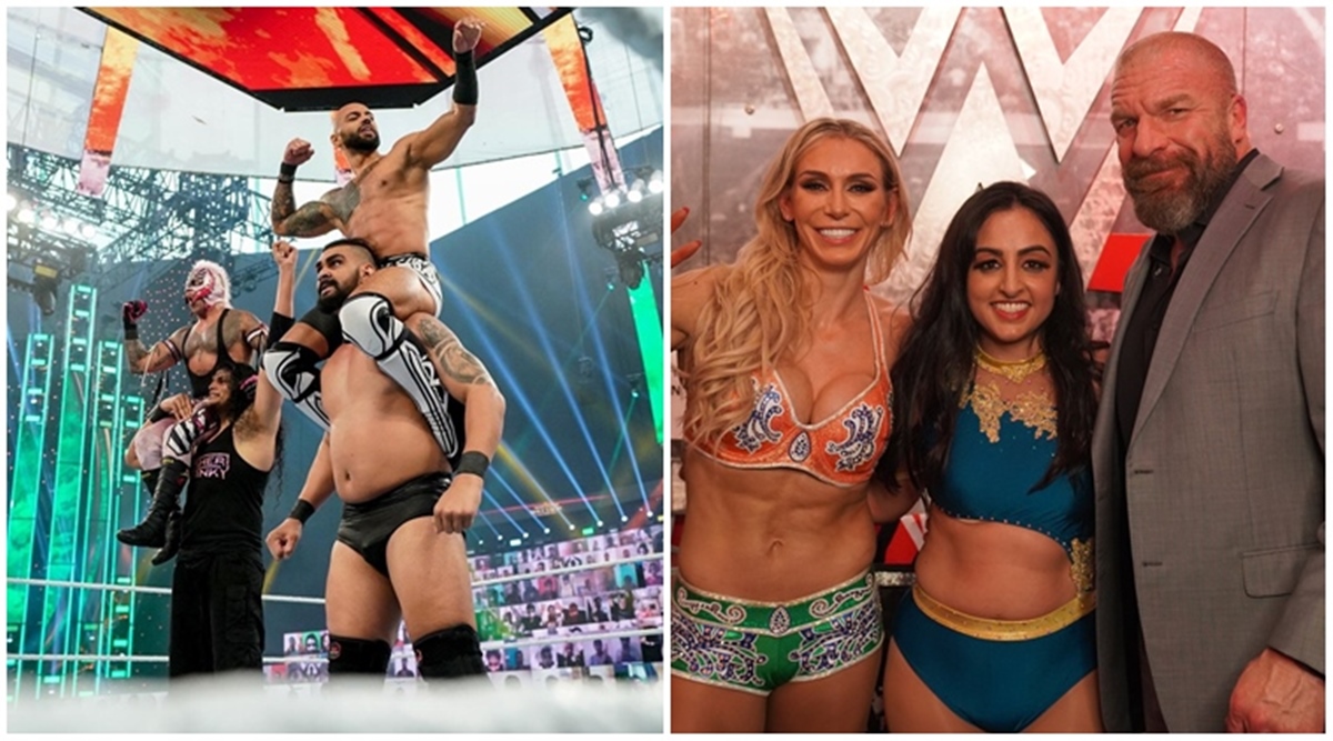 From Giant Zanjeer To Sareena Sandhu Meet The Indians Who Stole The Show At Wwe S Superstar Spectacle Sports News The Indian Express