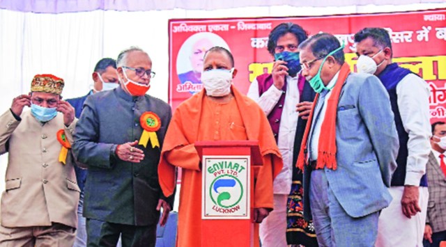 Yogi Adityanath, lawyers chamber, gorakhpur lawyers building, UP news, indian express news