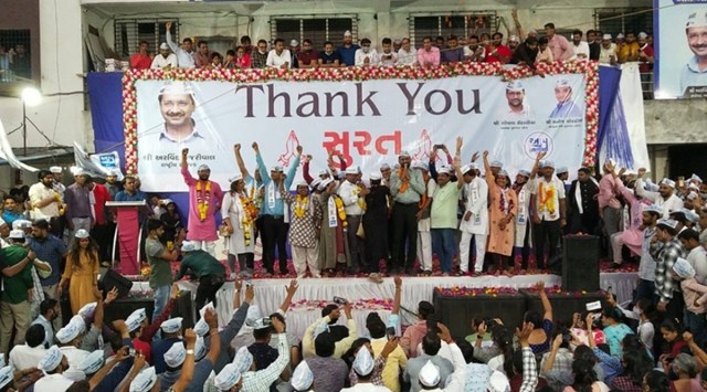 Surat Municipal Corporation, BJP Gujarat, AAP Gujarat, Gujarat news, Gujarat municpal elections, Gujarat local body polls, Surat local body polls, india news, indian express