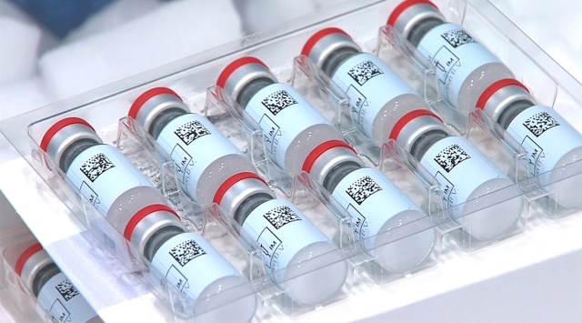 This Dec. 2, 2020 photo provided by Johnson & Johnson shows vials of the COVID-19 vaccine in the United States. (Johnson & Johnson via AP)