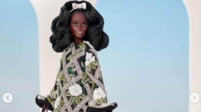 Designer Barbie doll in real life (Vogue Paris show) 