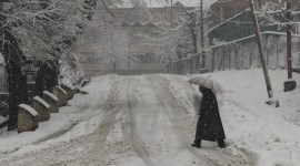 kashmir snowfall, srinagar snowfall, baramulla snowfall, kashmir temperature, coldest place in india, india news, indian express photo gallery