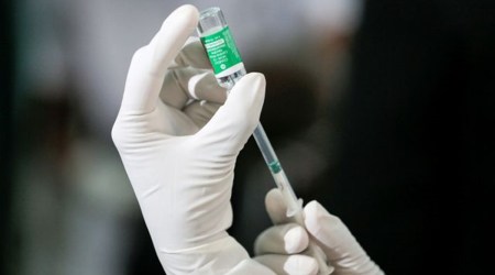 A health official draws a dose of the Covid-19 vaccine manufactured by the Serum Institute of India. (File)