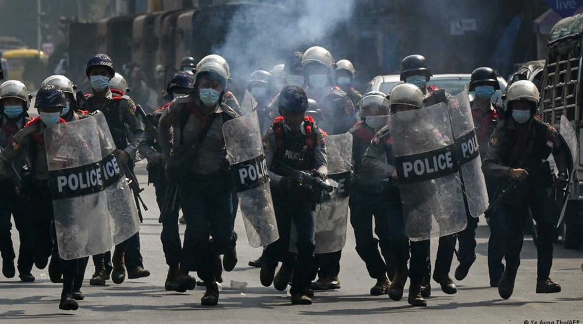 Myanmar Protesters, Myanmar news, Myanmar crackdown, Myanmar coup, Yangon protest, Aung San Suu Kyi, UN Human Rights Office, world news, indian express world news