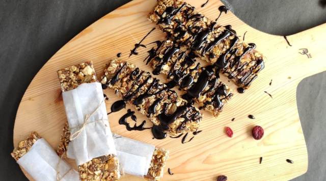 granola bars, granola bars recipe, making granola bars at home, guilt free granola bars, easy granola bar recipes, indian express news
