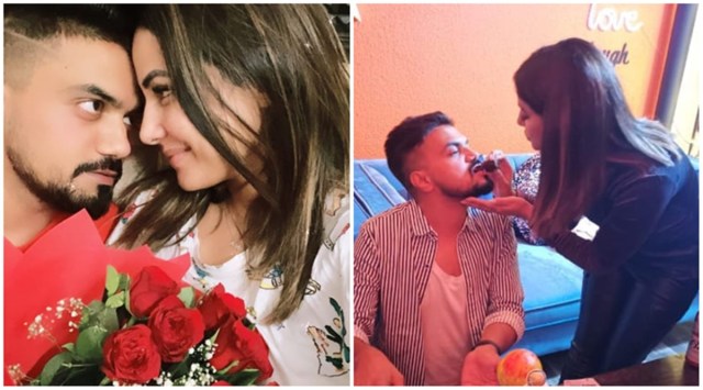 hina khan rocky birthday valentine's day