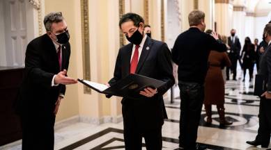Donald Trump, GTrump impeachemnt, US Democrats, US Senate begins impeachment trial, world news, Indian express