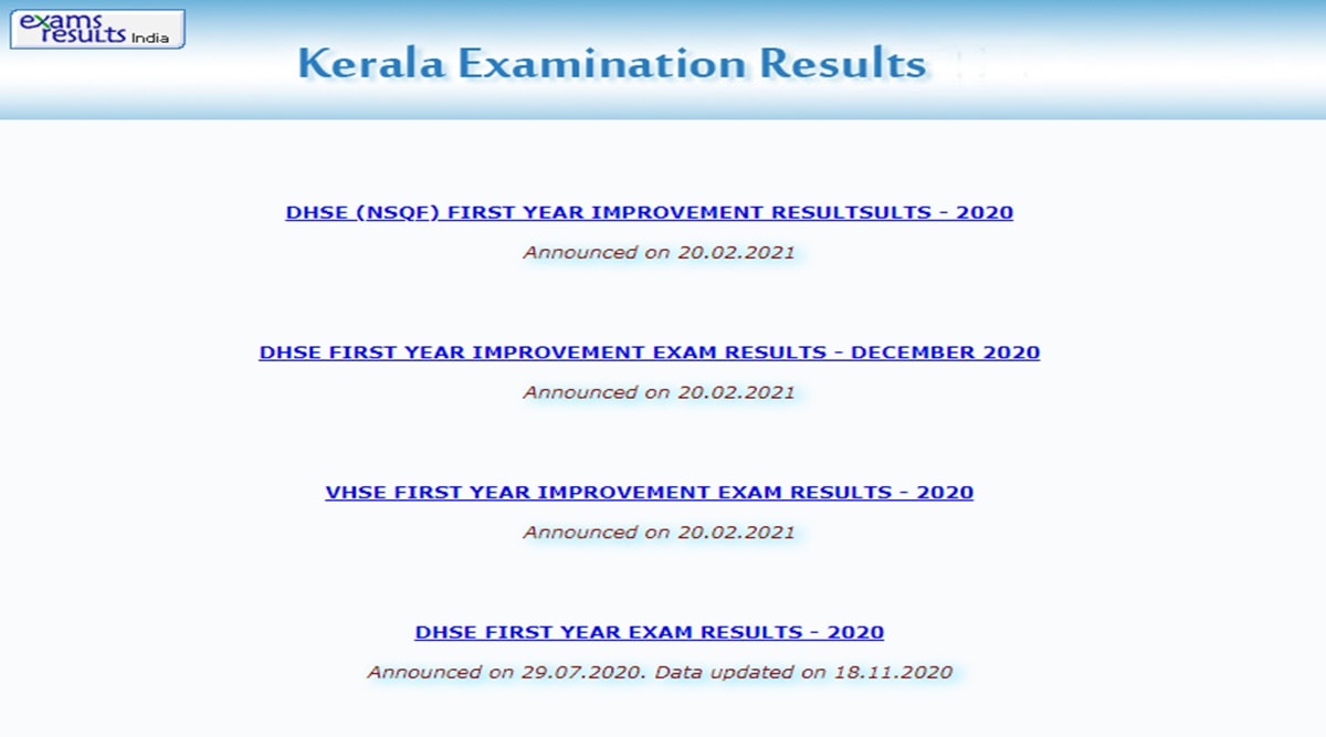 DHSE Kerala VHSE, NSQF firstyear +1 improvement results out Here’s