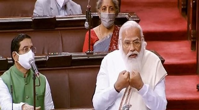 Narendra Modi, Parliament session today, Rajya Sabha session today, Parliament today, Modi on farm laws, farmers protests, India news, indian express