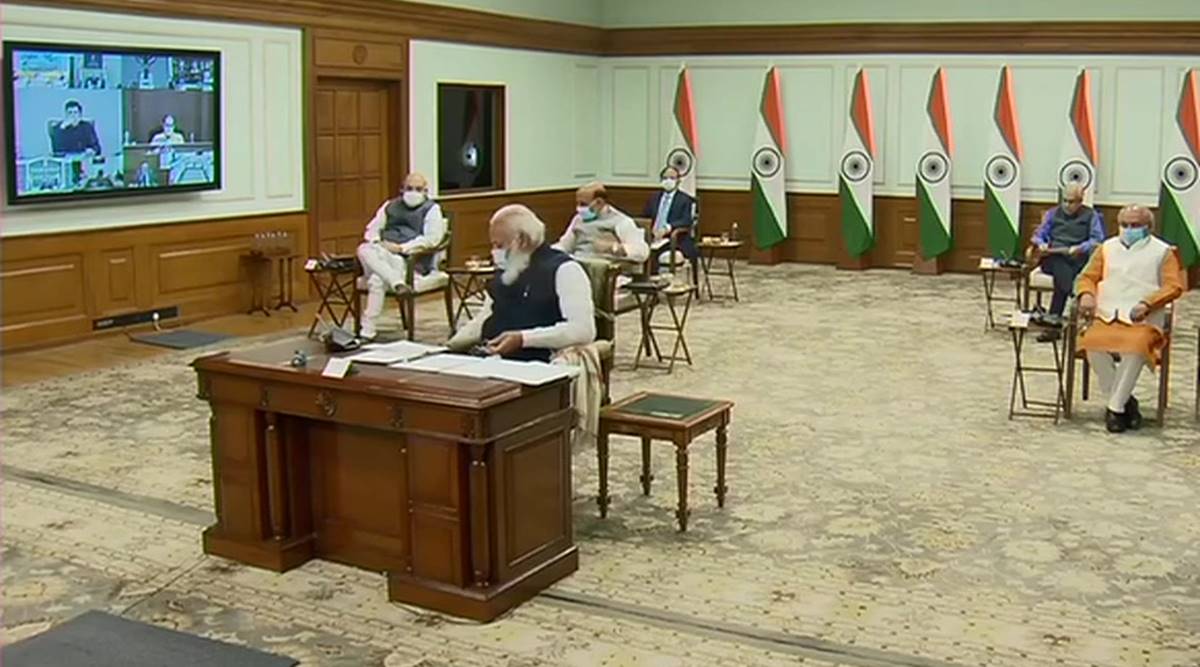 Narendra Modi, PM Modi NITI aayog meet, 6th NITI aayog meeting, Ladakh UT, Oppn leaders, Mamata Banerjee, Amarinder singh, India news, Indian express