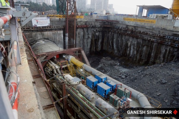 Mumbai, Mumbai coastal road project, Mumbai undersea tunnel, Mumbai tunnel, Mumbai news, Mumbai tunnel photos, Indian Express