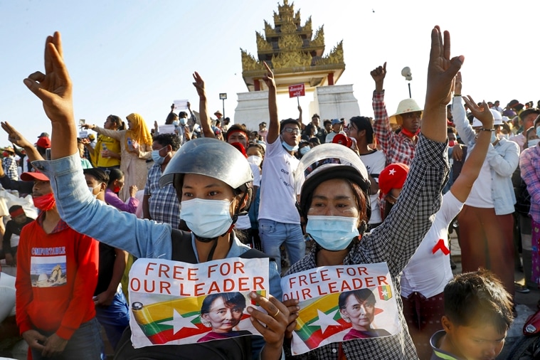 Myanmar protests Three finger salute explained
