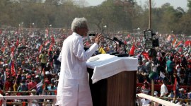 Brigade Parade Ground rally, left congress rally, bengal elections