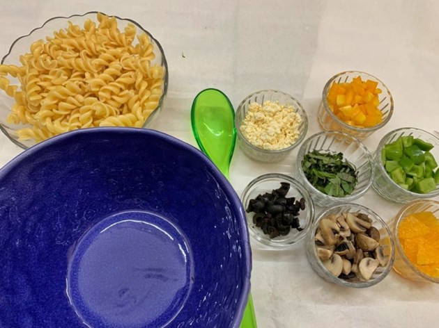 pasta salad, cold salad recipe, renu dalal