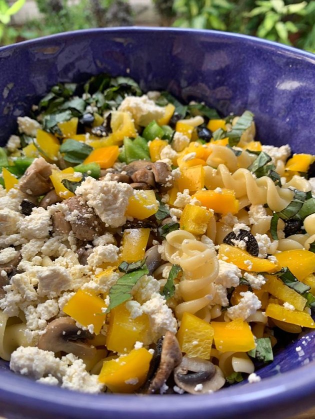 pasta salad, cold salad recipe, renu dalal