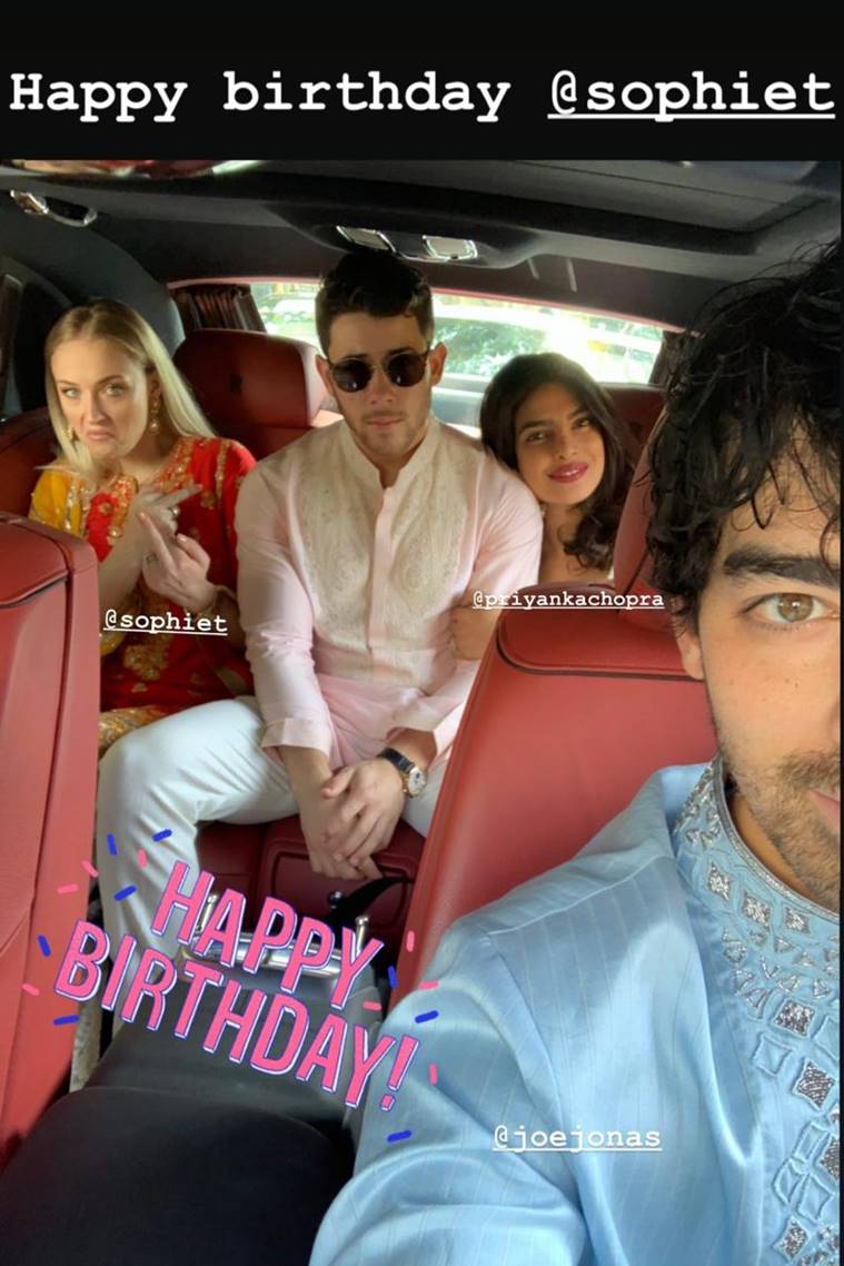 Photo: Priyanka Chopra wishes Joe Jonas and Sophie Turner for