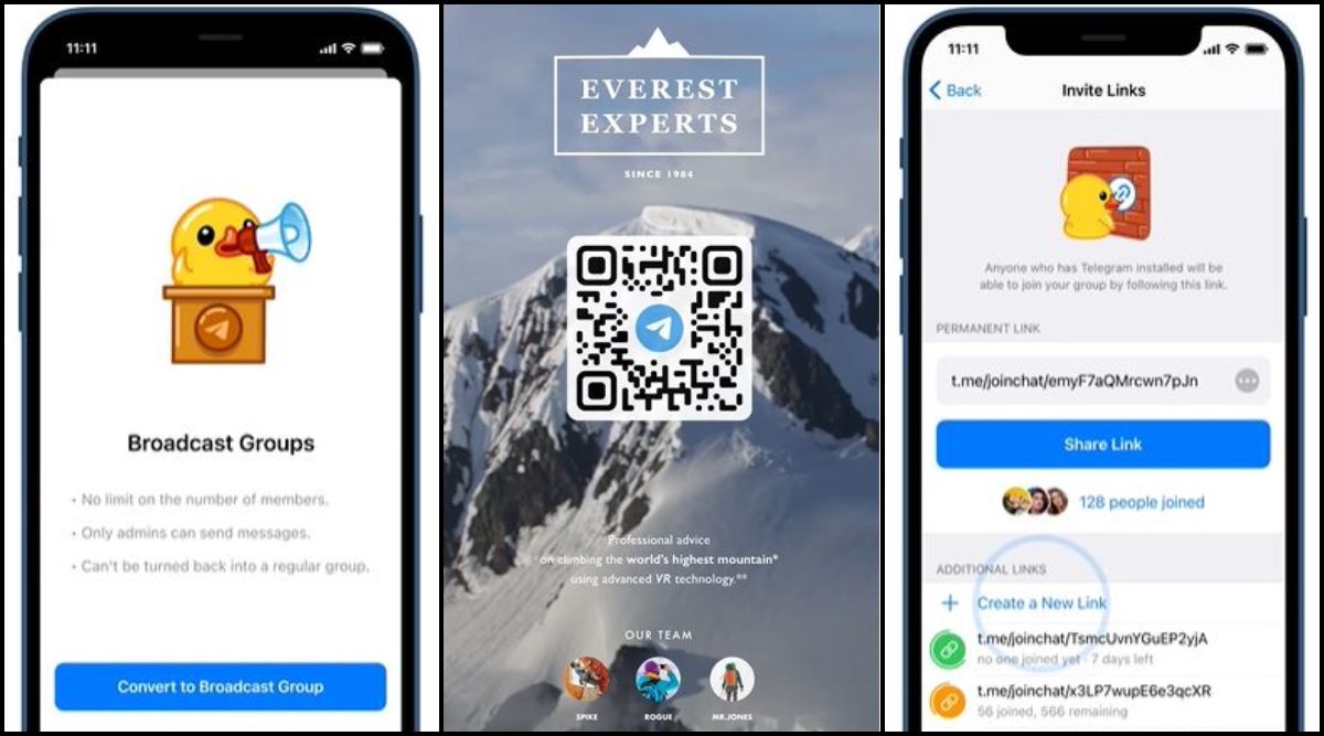 Telegram, Telegram features, Telegram new features,