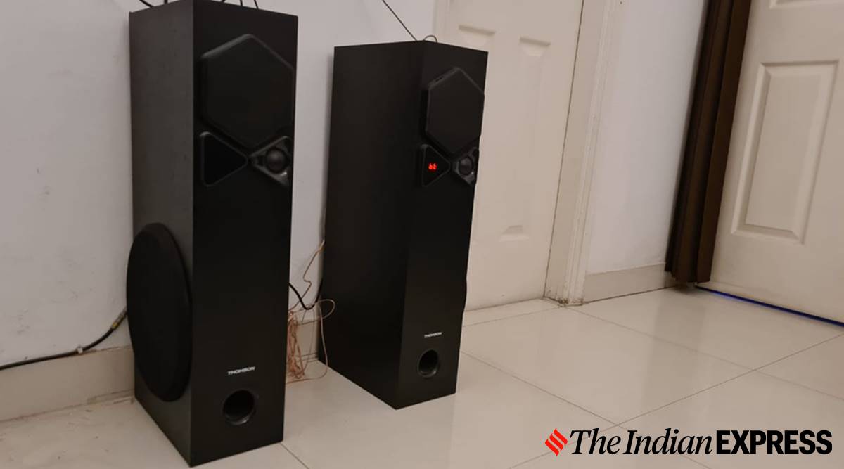 thomson tsp10 tower speaker, thomson tsp10 tower speaker review, thomson tsp10 tower speaker price, thomson tower speaker features, thomson tower speaker music sample
