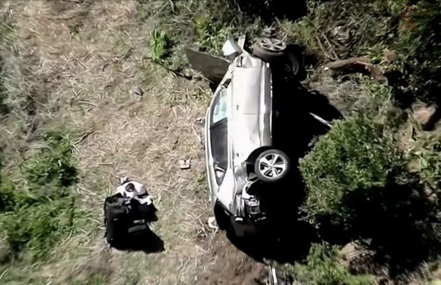 Tiger Woods, Tiger Woods car crash, Tiger Woods accident, Tiger Woods injured, Tiger Woods car damaged, Golfer Tiger Woods, Pics of Tiger Woods