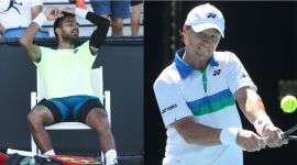 Sumit Nagal, Sumit Nagal match report, Sumit Nagal Australian open, Sumit Nagal vs Ricardas Berankis
