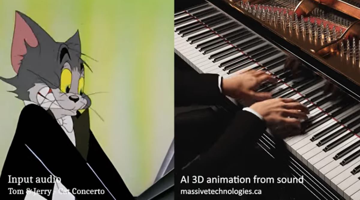 ai, ai generated music., A.I. Generates 3D Virtual Concerts from Sound, technology advancement, 3d virtual piano concert, viral video, trending, indian express, indian express news