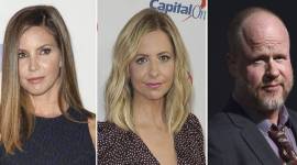 Charisma Carpenter, Sarah Michelle Gellar, and Joss Whedon